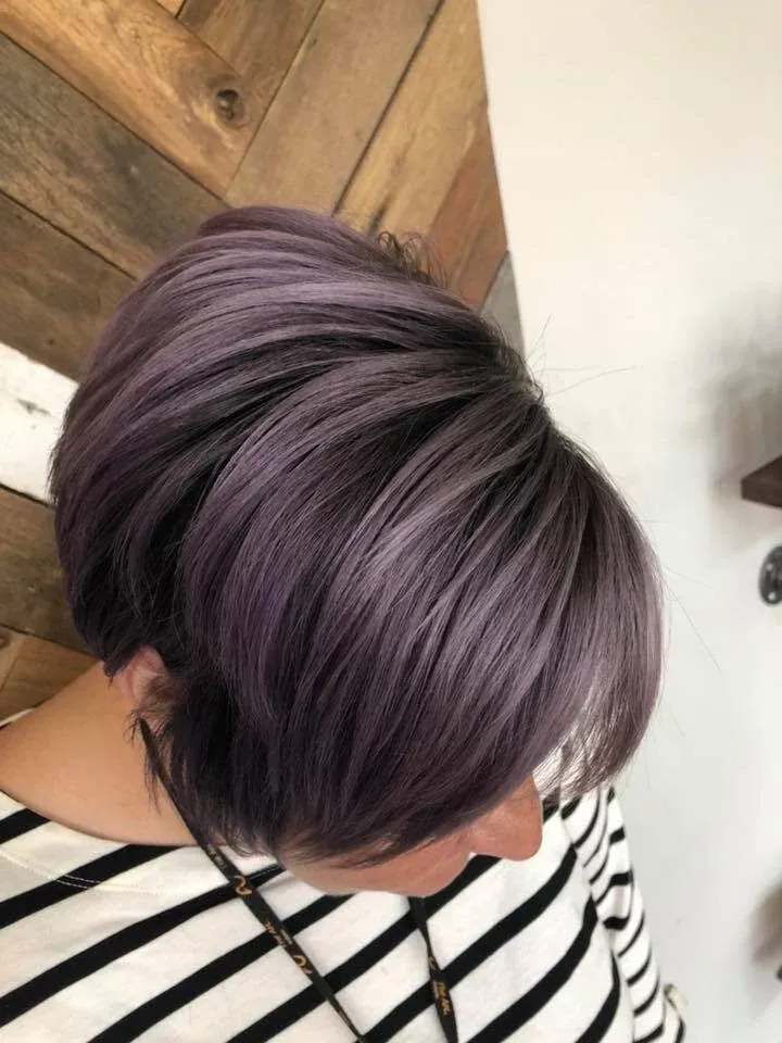Hair color and cut by the GreenRoom team